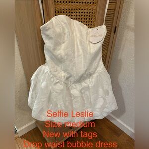 Bubble strapless selfie Leslie mini dress